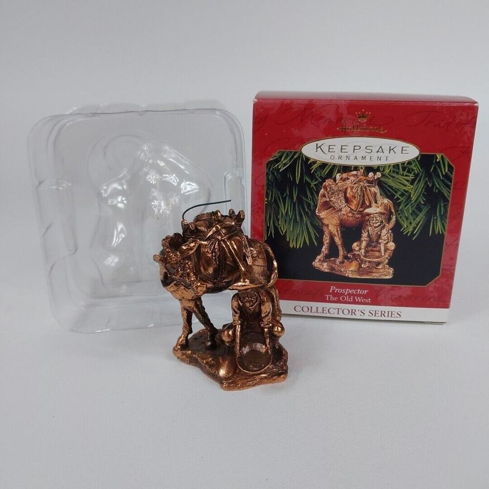 Hallmark Ornament The Old‎ West Prospector ~ Gold Mining 2nd 2 in Series 1999